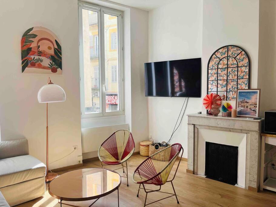Pleasant 3-Bedroom Flat In The Center Of Marseille Exterior photo